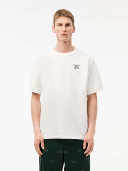 Lacoste - Loose Fit Ultra Dry Cotton Golf T-Shirt- White