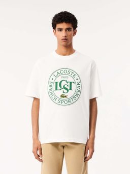 Lacoste - Loose Fit Heavy Cotton T-Shirt- White