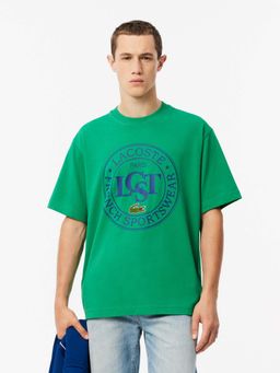 Lacoste - Loose Fit Heavy Cotton T-Shirt- Green