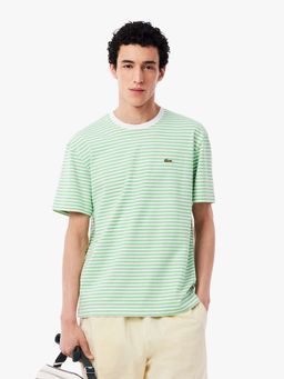Lacoste - Striped Heavy Cotton T-Shirt- Green