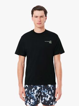 Lacoste - Print Motif T-Shirt- Black