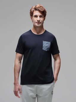 U.S. POLO ASSN. - Men Navy Blue Breathable Comfort Fit Oee18 Lounge T-Shirt