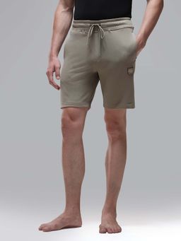 U.S. POLO ASSN. - Men Olive Cotton Rich Oes11 Lounge Shorts