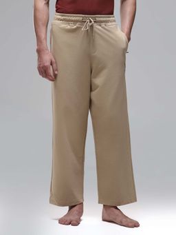 U.S. POLO ASSN. - Men Beige Baggy Fit Sturdy Fabric Or008 Lounge Track Pant