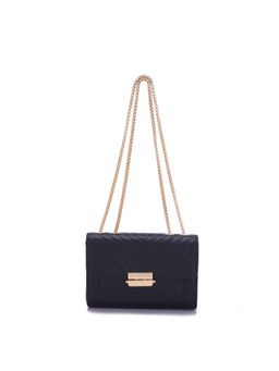 Giordano - Women Sling Bag With Zipper & Adjustable Strap - Black