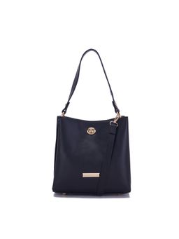 Giordano - Women Hobo Leather Shoulder Bag - Black