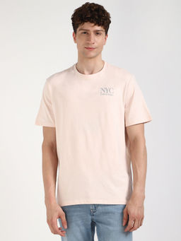 Calvin Klein - Mens Pink Solid/Plain T-shirt - Pink