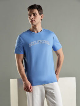 Tommy Hilfiger - Solid Logo Regular-Fit T-Shirt - Blue