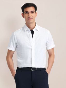 U.S. POLO ASSN. - Tailored Fit Solid Shirt - White