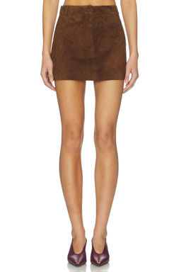 AEXAE - x REVOLVE Leather Suede Mini Skirt
