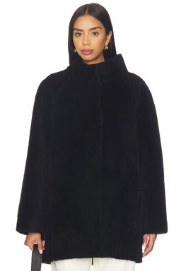 AEXAE - Shearling High Neck Mid Length Jacket