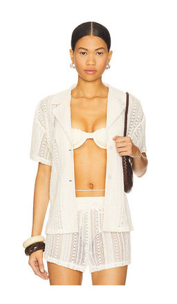 ALL THE WAYS - Rosie Button Up Top