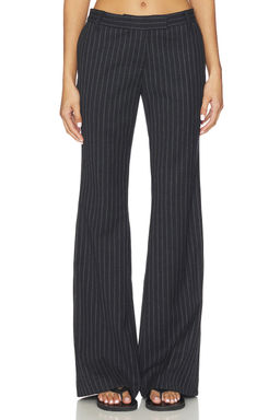 Courtney Zheng - Stefan Chalkstripe Wool Pants