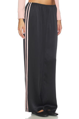 DONNI. - The Silk Stripe Simple Pant