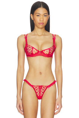 For Love & Lemons - Cross Stitch Hearts Underwire Bra