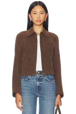 Free People - x We The Free River Faux Suede Jacket In Double Espresso