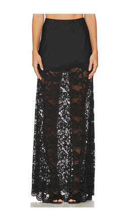 Generation Love - Perrine Lace Combo Satin Skirt
