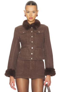GUIZIO - Ares Faux Fur Jacket