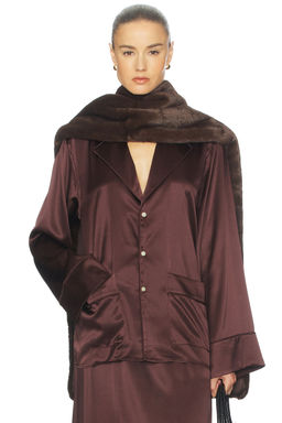 Helsa - The Silk Charmeuse Pajama Shirt