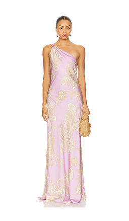 HEMANT AND NANDITA - One Shoulder Long Dress