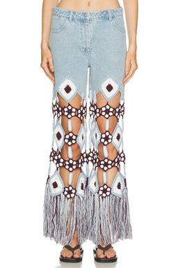 Leslie Amon - Belma Crochet Jean