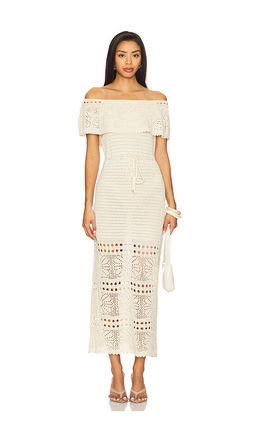 Line & Dot - Wilda Crochet Sweater Dress