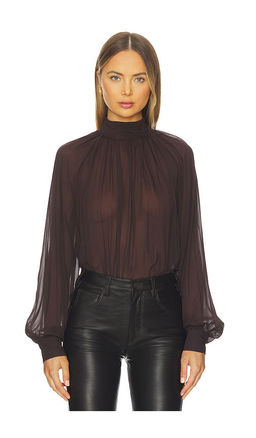 Nicholas - Solene Long Sleeve Mock Neck Blouse