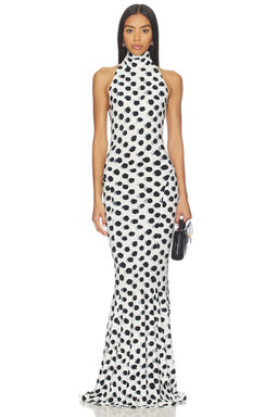 Norma Kamali - Halter Fishtail Gown