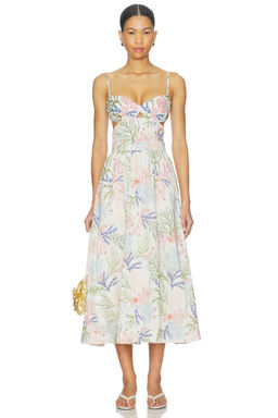 Patbo - Seaweed Flutter Midi Dress