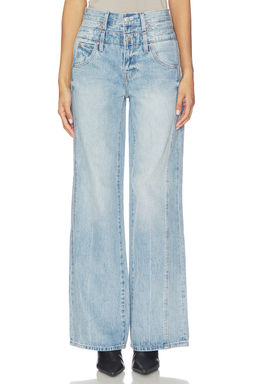 Pistola - Caleb High Rise Stacked Wide Jeans