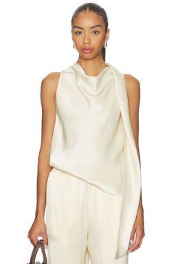Vince - Fluid Satin Scarf Top
