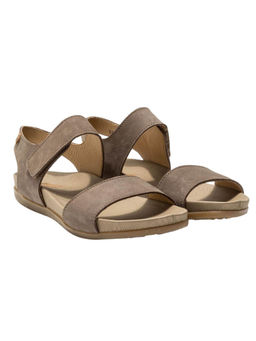 El Naturalista - Beige Embellished Leather Sandals