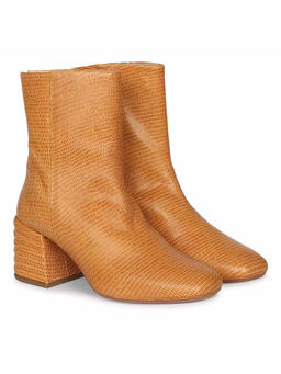 Saint G - Tan Distress Leather High Ankle Casual Boots