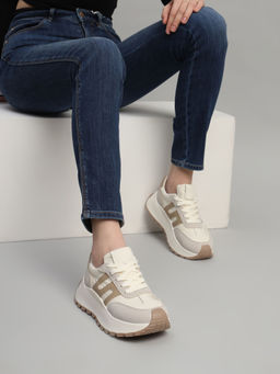 Truffle Collection - Brown Solid Casual Sneakers