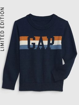 GAP - Boys Logo Detail Round Neck Pullover Sweater