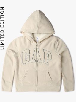 GAP - Girls Logo Zip-Front Hooded Sweatshirt