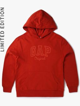 GAP - Boys Blue Hooded Logo Detail Sweatshirt