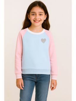 Bubble Berry - Girls Colourblocked Sweatshirt