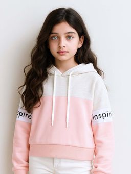 Bubble Berry - Girls Oversized Colourblocked Hoodie