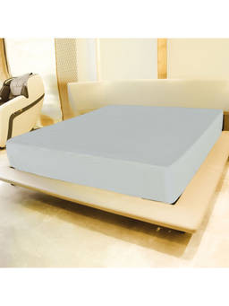 The Little Lookers - Waterproof Mattress Protector Fitted Sheet with Elastic Band, Deep Grey