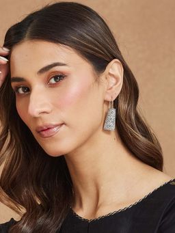 Fabindia - Women Silver Metal Dangler Earrings