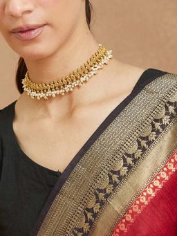 Fabindia - Women White Metal Short Necklace