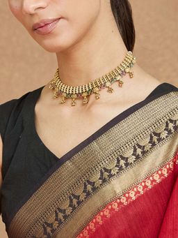 Fabindia - Women Multi-Color Metal Short Necklace
