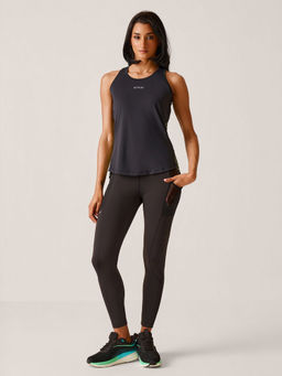 STRCH - Ultimate Performance Regular Fit Sleeveless Black Tank Top