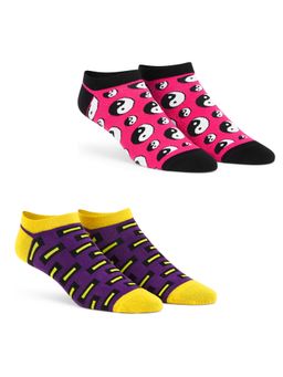 Dynamocks - Men and Women Ankle Length Socks Multi-Color