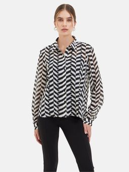 Kazo - Chevron Printed Full Sleeves Shirt