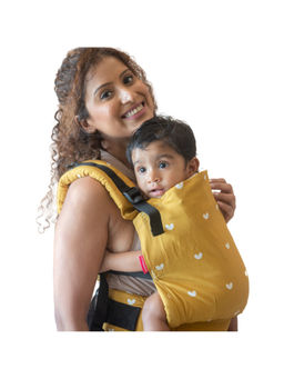 Anmol Baby Carriers - Ergonomic Baby Carrier, 2 Positions, 3 Years, Adjustable, 4.5-20Kg, Yellow