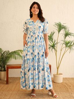 Noun - Reese Cotton Abstract Maxi Dress