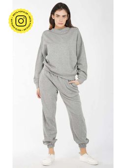 The Clothing Factory - Soft Touch Cotton Fleece Sweatshirt - Grey