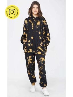 The Clothing Factory - Black-Mustard Tie & Dye Joggers